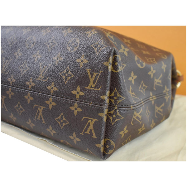Louis Vuitton Graceful MM Monogram Canvas Shoulder Bag - left side