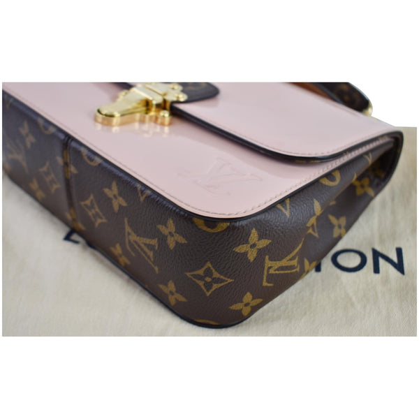 LOUIS VUITTON Cherrywood BB Patent Leather Shoulder Bag Rose Ballerine
