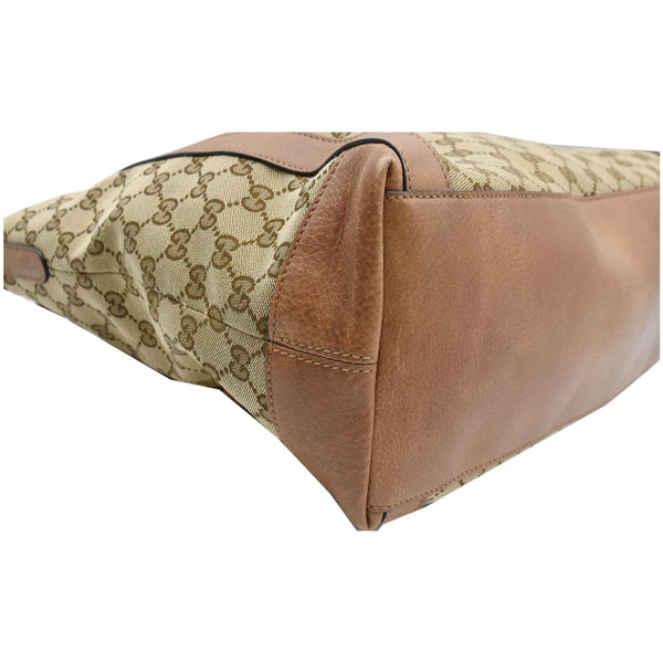 GUCCI Miss GG Original GG Canvas Top Handle Shoulder Bag Beige 323675