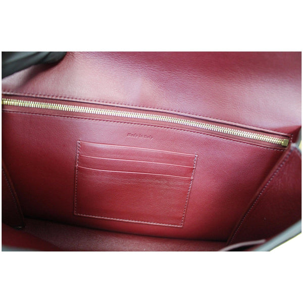 CELINE Trotteur Large Flap Multifunction Smooth Leather Wallet Black