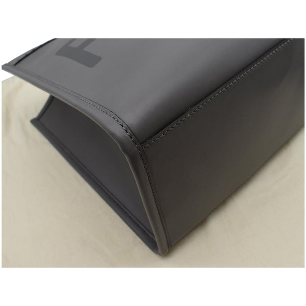 Fendi Sunshine Plexiglass Medium Leather Shopper Tote Bag