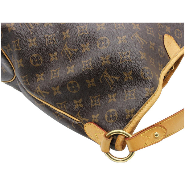 LOUIS VUITTON Delightful MM Monogram Canvas Hobo Bag Brown