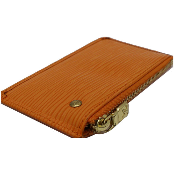 LOUIS VUITTON Epi Leather Pochette Cles Key Pouch Tassel Orange