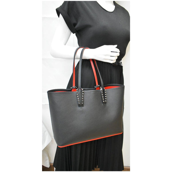 Christian Louboutin Cabata Small Empire Paris Leather Handbag