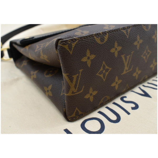 LOUIS VUITTON Saint Michel Monogram Epi Leather Shoulder Bag Black