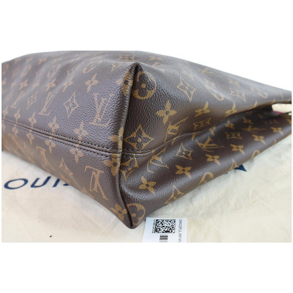 LOUIS VUITTON Graceful MM Monogram Canvas Shoulder Bag Brown