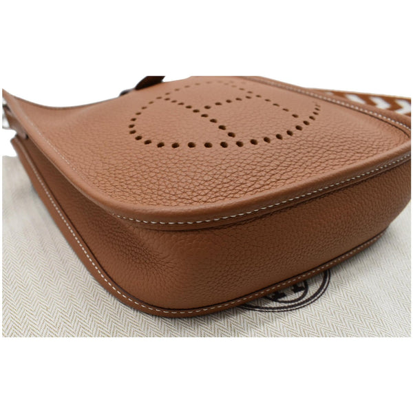 HERMES Evelyne TPM Clemence Leather Shoulder Bag Cuivre