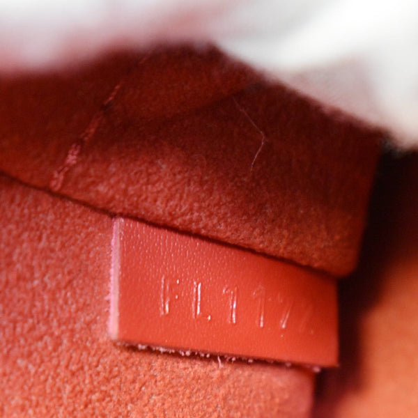 LOUIS VUITTON Alma PM Epi Leather Satchel Bag Red