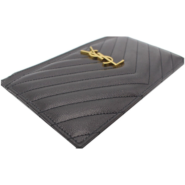 YVES SAINT LAURENT Bill Pouch Grain De Poudre Black