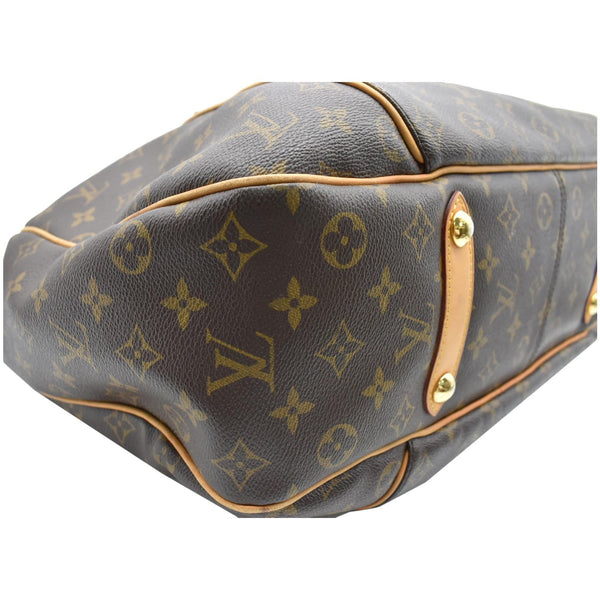 LOUIS VUITTON Galliera GM Monogram Canvas Shoulder Tote Bag Brown