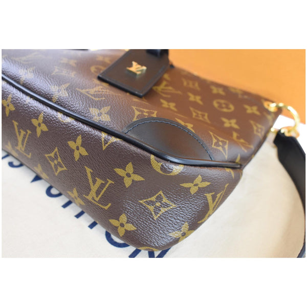 LOUIS VUITTON Odeon PM NM Monogram Canvas Shoulder Bag Black/Brown