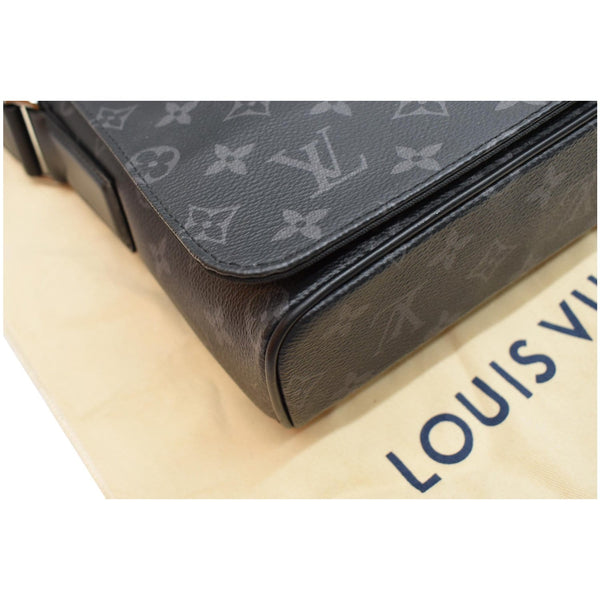 LOUIS VUITTON District PM Monogram Eclipse Messenger Bag Black