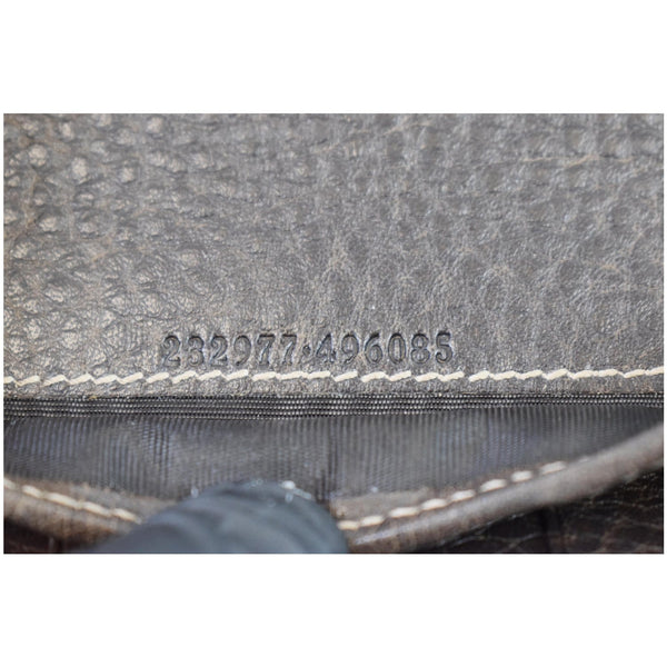 Gucci Bamboo GG Canvas Zippy Organizer Wallet serial number