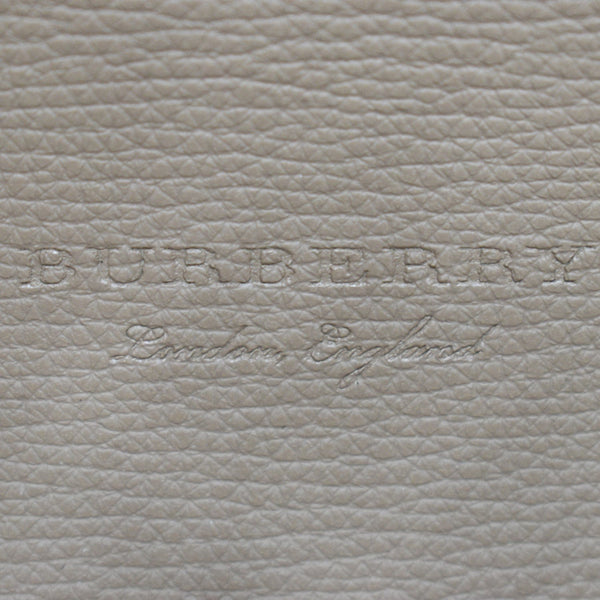 BURBERRY Reversible Haymarket Coated Canvas Tote Bag Tan