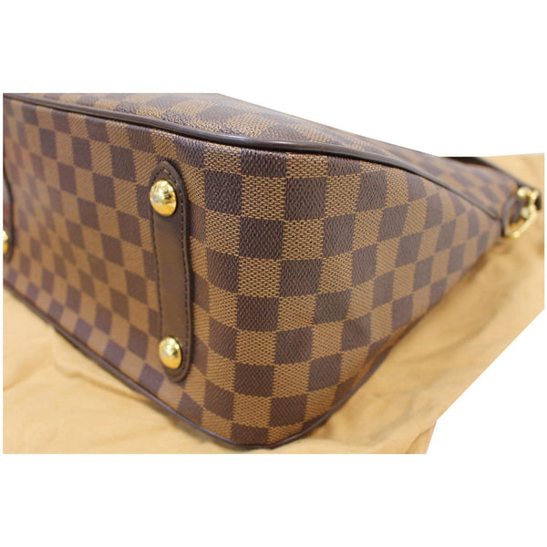 Brass Studs LV Cabas Rosebery Damier Ebene Shoulder Bag