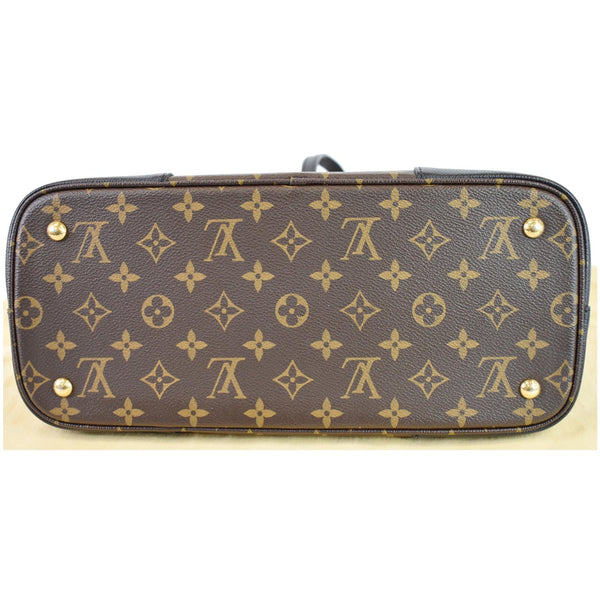 LOUIS VUITTON Flandrin Monogram Canvas Tote Shoulder Bag Brown