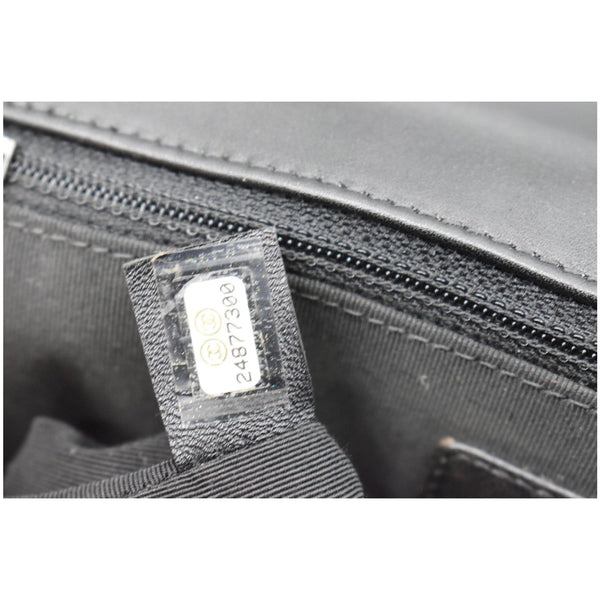 CHANEL Large Boy Flap Calfskin Quilted Leather Shoulder Bag Black