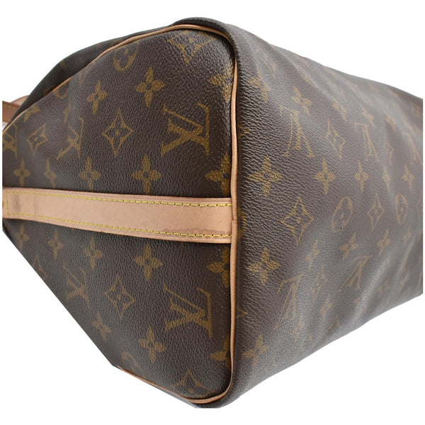 LOUIS VUITTON Speedy 30 Bandouliere Monogram Canvas Shoulder Bag Brown