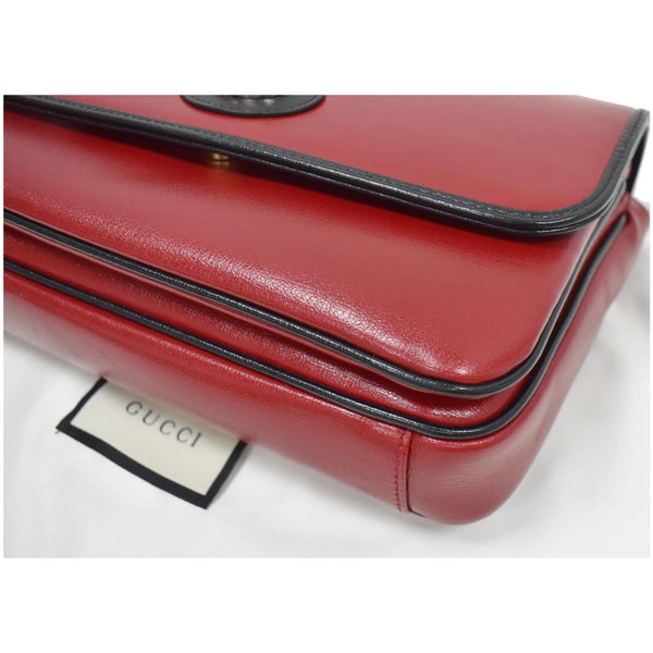 Gucci Linea Marina Small Leather Chain handbag - black corner lines