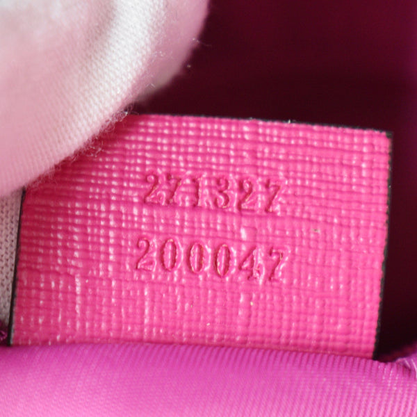 GUCCI Girls Floral Printed GG Coated Canvas Backpack Multicolor 271327