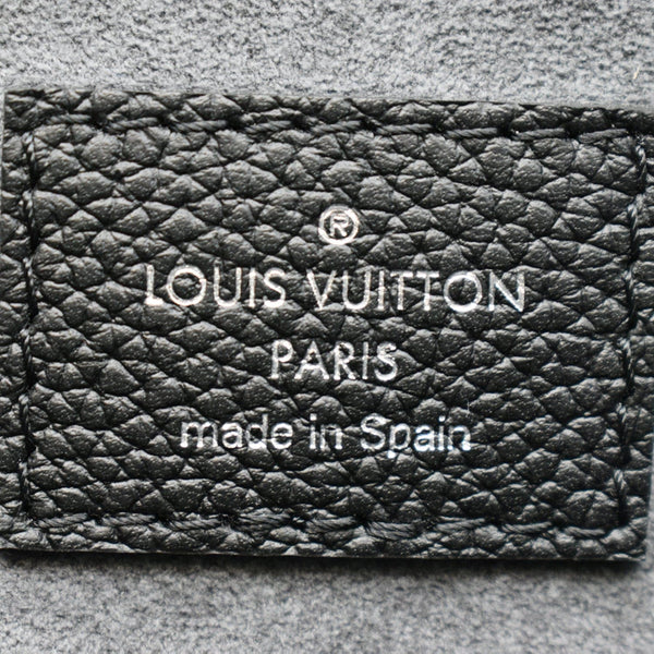 LOUIS VUITTON Beaubourg Mahina Leather Hobo Shoulder Bag Black