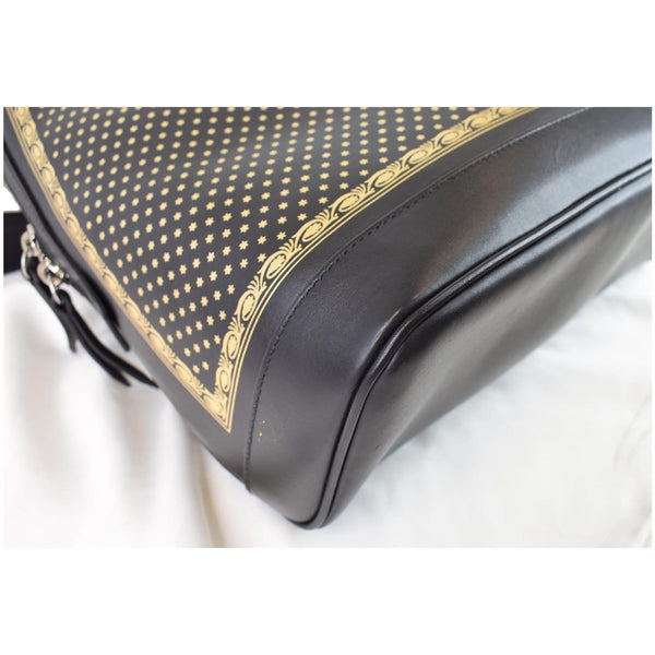 GUCCI Guccy Magnetismo Leather Backpack Bag Black 419584