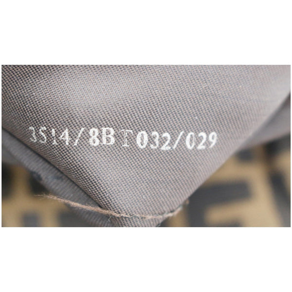 FENDI Zucca Canvas Buckle Shoulder Bag Tobacco Brown