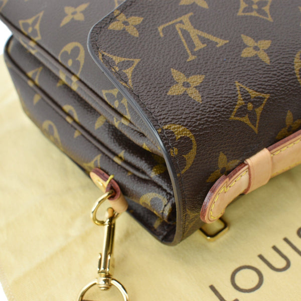 LOUIS VUITTON Metis Pochette Monogram Canvas Crossbody Bag Brown