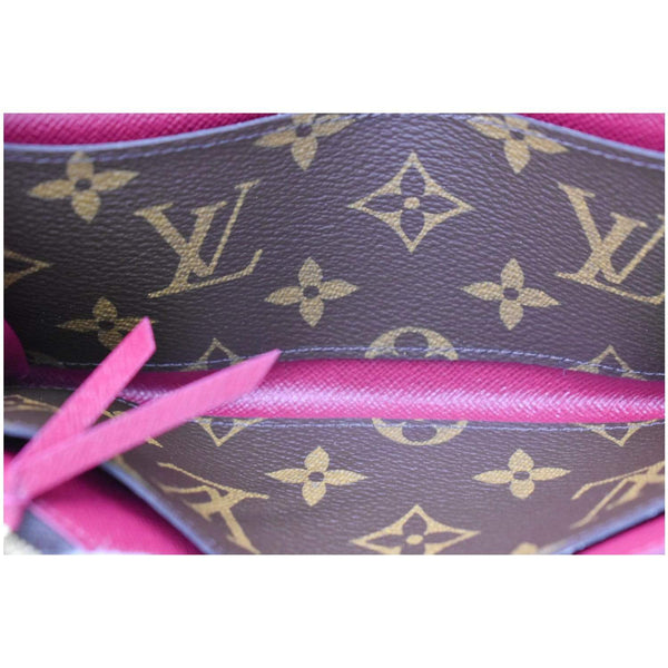 LOUIS VUITTON Emilie Monogram Canvas Wallet Fuchsia