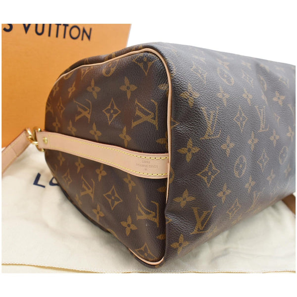 LOUIS VUITTON Speedy 30 Bandouliere Monogram Canvas Shoulder Bag Brown