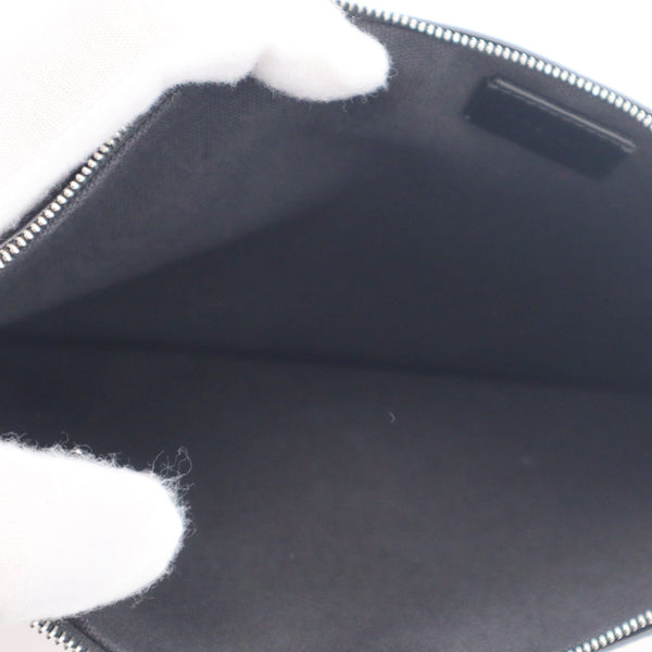 GIVENCHY LOVE Leather Zip Clutch bag Black