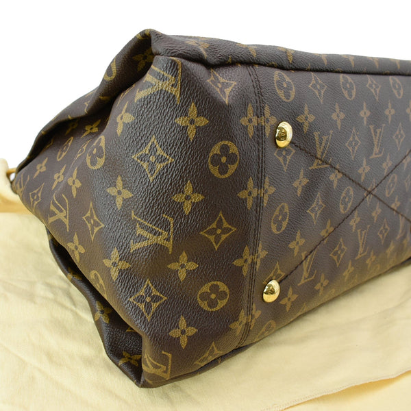 LOUIS VUITTON Artsy MM Monogram Canvas Hobo Bag Brown