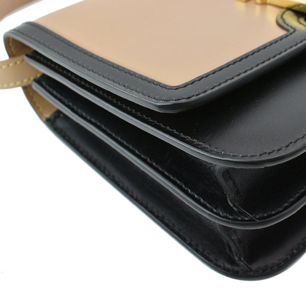 BURBERRY TB Small Leather Crossbody Bag Beige - Hot Deals