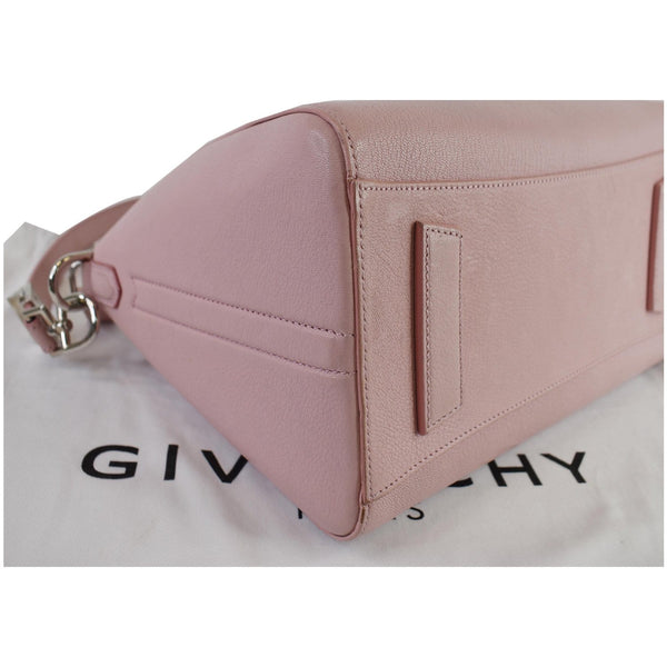 GIVENCHY Antigona Small Goatskin Leather Shoulder Bag Rose Pink