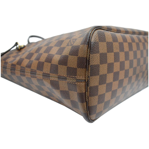 Louis Vuitton Neverfull MM Damier Ebene Tote Bag Brown bottom