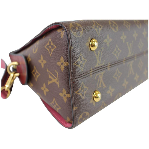 Louis Vuitton Tuileries Monogram Canvas Shoulder Bag brass studs