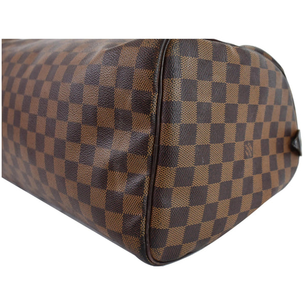 LOUIS VUITTON Speedy 35 Damier Ebene Satchel Handbag Brown