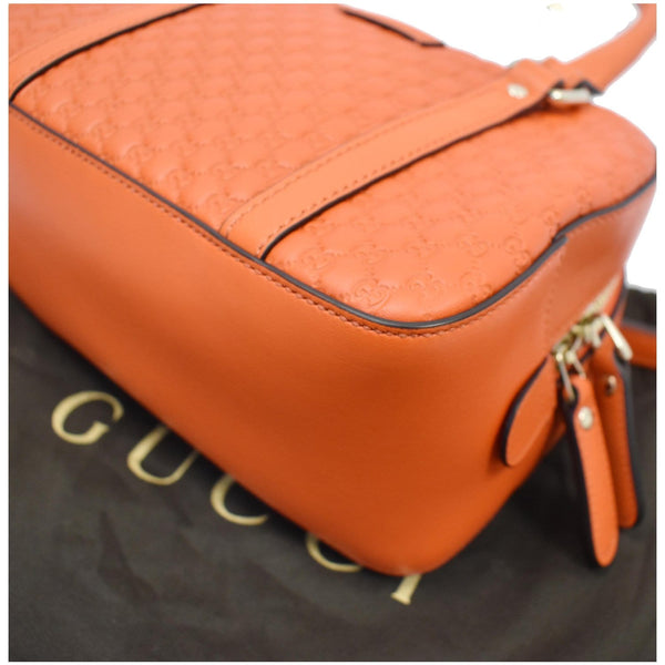 GUCCI Microguccissima Small Leather Crossbody Bag Orange 510289