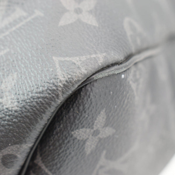 LOUIS VUITTON Keepall Bandouliere 55 Monogram Eclipse Travel Bag Black