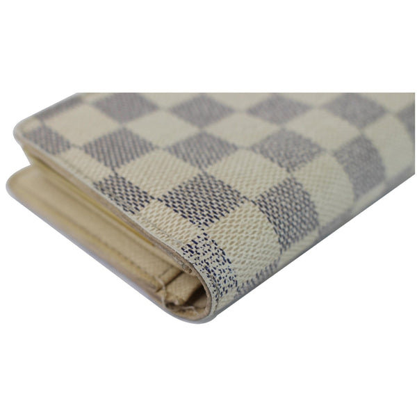 LOUIS VUITTON French Kisslock Damier Auzr Wallet Brown