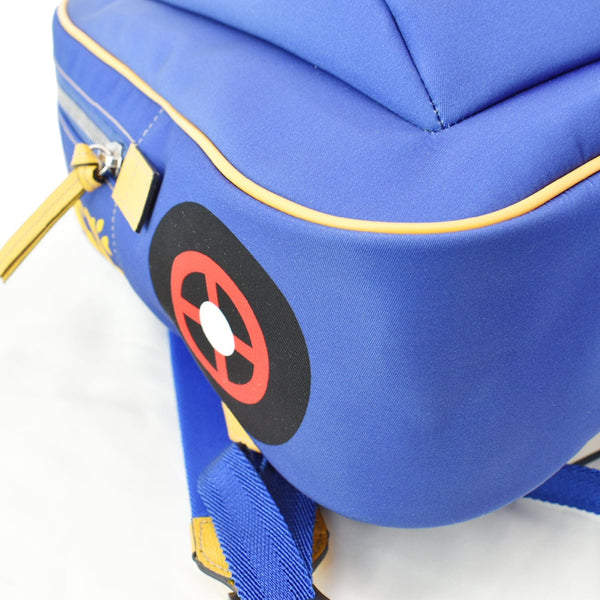 GUCCI Children's Car Nylon Canvas Backpack Bag Blue 580435 - Hot Deals