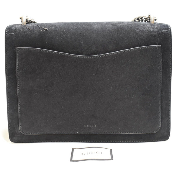 GUCCI Medium Dionysus Suede Leather Shoulder Bag Black 403348