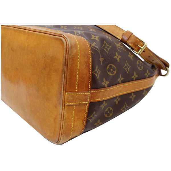 LOUIS VUITTON Large Noe Monogram Canvas Shoulder Bag Brown