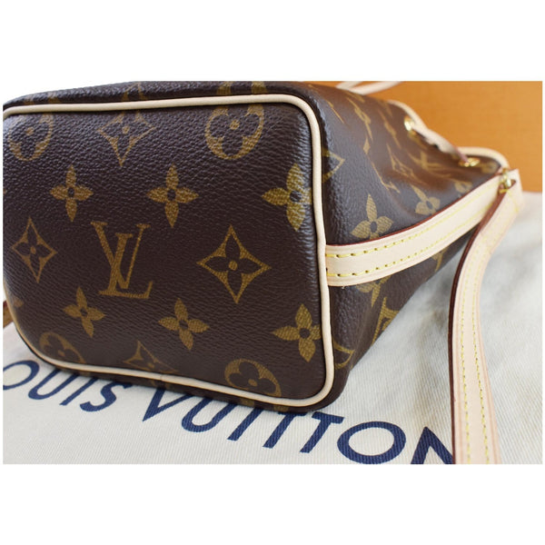 LOUIS VUITTON Nano Noe Monogram Canvas Crossbody Bag Brown