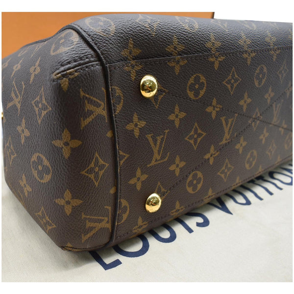LOUIS VUITTON Montaigne GM Monogram Canvas Shoulder Bag Brown