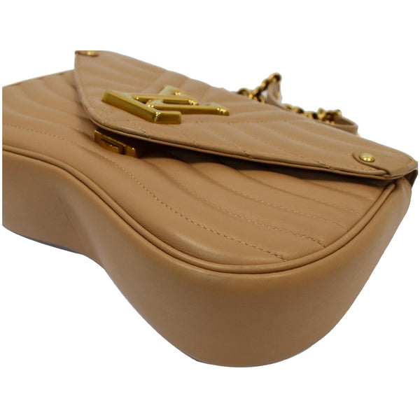 Louis Vuitton New Wave Chain MM Calfskin Leather Bag - corner close view