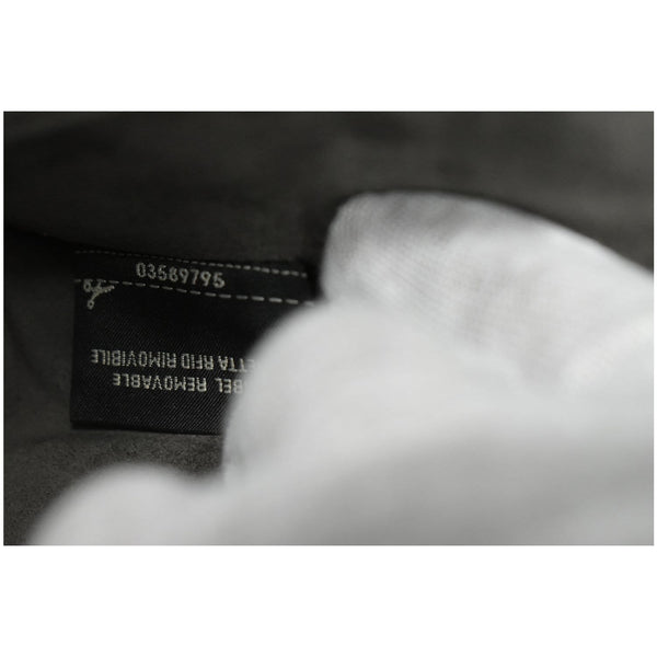 FENDI Vitello Liberty Kan I Bicolor Leather Shoulder Bag Black