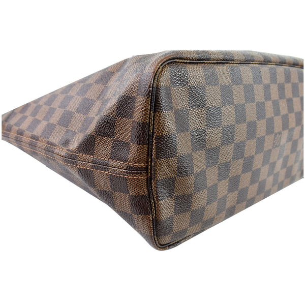 Louis Vuitton Neverfull MM Damier Ebene Shoulder Bag brown