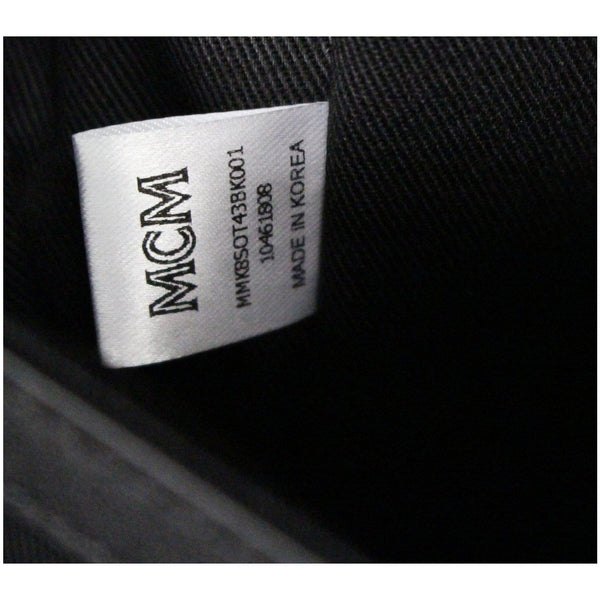 MCM Ottomar Visetos Monogram Leather Backpack Bag Black