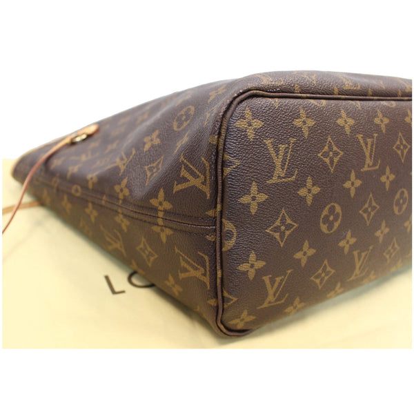 LOUIS VUITTON Neverfull MM Monogram Canvas Tote Shoulder Bag Brown